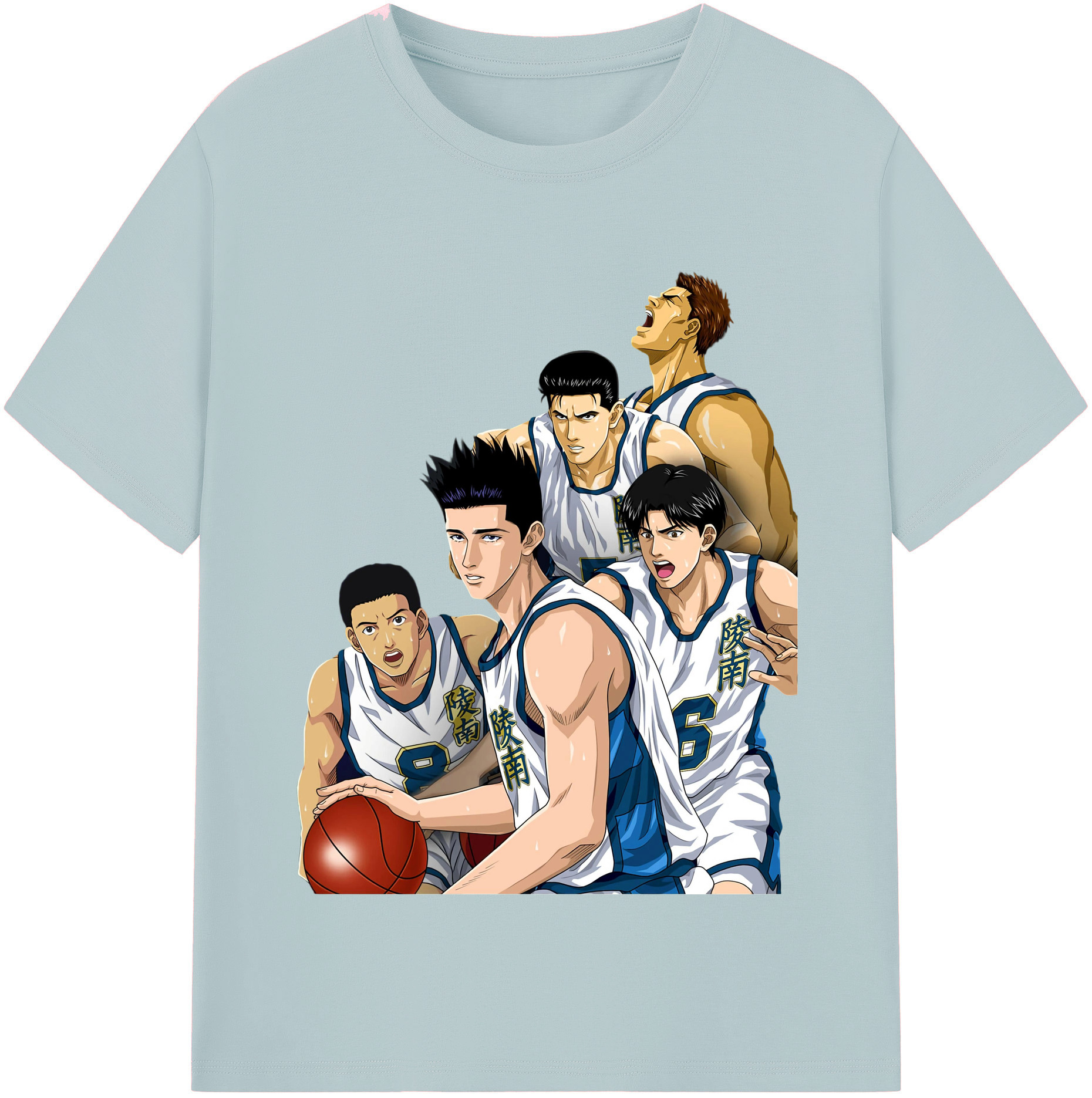 SLAM DUNK／スラムダンク 綿100％半袖Tシャツ（フロントプリント）